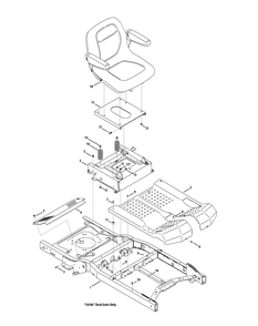 Part Location Diagram of 603-04717D-0637 Cub Cadet Frame Assembly